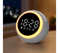 Maxstar Sveglia Digitale Intelligente con 25 Suoni Rilassanti, Luci Notturna,Snooze,Timer,Volume e Luminosità Regolabili - Sveglia da Comodino per Bambini,Adulti (Macchina Rumore Bianco per Dormire)