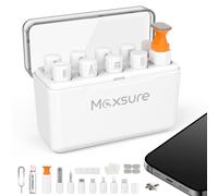 Maxsure 12 In 1 Kit Pulizia Tastiera pc Computer Laptop Spazzola Pulisci Schermo,kit pulizia iphone,Kit Pulizia Elettronica Multifunzionale,Spazzola Pulisci Schermo Pulisci Tastiera（Bianco）