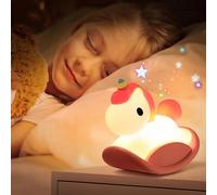 maxtachi Luce notturna per bambini dimmerabile, controllo touch Lampada in silicone Luce notturna per neonati, ricaricabile tramite USB Lampada carina, Decorazione per cameretta dei bambini