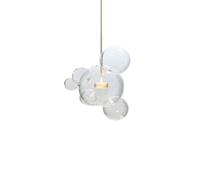 MAXTED Lampade a sospensione a soffitto in vetro trasparente nordico a bolle di sapone Creative Designer decorativo LED Modern Elements Lampadario a isola da cucina Adorabile