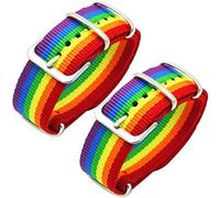 Maxter 2 Bracciale LGBT Accessori Gay Pride e Cinturini per Orgoglio con Bandiera Arcobaleno Colori
