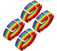 Maxter 4 Bracciale LGBT Accessori Gay Pride e Cinturini per Orgoglio con Bandiera Arcobaleno Colori