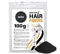 Maxter Borsa di RICARICA FIBRE CAPELLI Nero 100g - Polvere Volumizzante Capelli per Nascondere la Caduta dei Capelli e la Calvizie - Polvere per Capelli Uomo e Donna - Hair Fiber