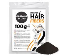 MAXTER BORSA DI RICARICA FIBRE CAPELLI - Polvere Volumizzante Capelli per Nascondere la Caduta dei Capelli e la Calvizie - Polvere per Capelli Uomo e Donna - Hair Fiber - Castano Scuro 100g