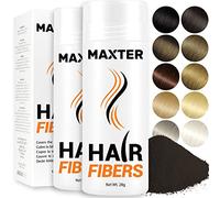 Maxter FIBRE CAPELLI Castano Scuro x2 - Polvere Volumizzante Capelli per Nascondere la Caduta dei Capelli e la Calvizie - Fibre Cotone per Capelli - Polvere per Capelli Uomo e Donna - Hair Fiber