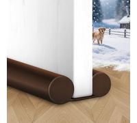 MAXTID Paraspifferi grande marrone, 76 cm, per porte di camera da letto di piccole dimensioni, si adatta a spazi da 1 a 4,3 cm sotto la porta, blocco del rumore, grandi tappi per spazi vuoti