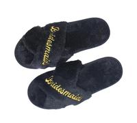 Maxtonser 1 paio di pantofole da sposa per addio al nubilato, comode pantofole per damigelle d'onore, per feste nuziali, matrimoni, essenziali