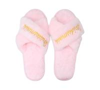 Maxtonser 1 paio di pantofole da sposa per addio al nubilato, comode pantofole per damigelle d'onore, per feste nuziali, matrimoni, essenziali
