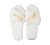 Maxtonser 1 paio di pantofole da sposa per addio al nubilato, comode pantofole per damigelle d'onore, per feste nuziali, matrimoni, essenziali