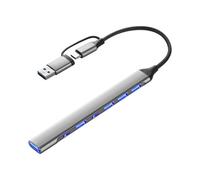 Maxtonser 1 Pezzo 7/4 Porte USB Hub In Lega di Alluminio Adattatori Multipli Porte Per Laptop PC Telefono Trasferimento Dati Ad Alta Velocità OTG Supportato