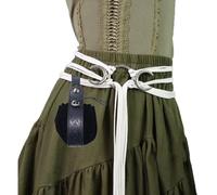 Maxtonser 1 Pezzo Nordic Vita Cincher Cintura Con WaistPack PU Cintura Tasca In Pelle Per LARP Cosplay Costume Evento Strega Dressingup Puntelli