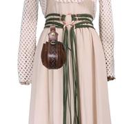 Maxtonser 1 Pezzo Nordic Vita Cincher Cintura Con WaistPack PU Cintura Tasca In Pelle Per LARP Cosplay Costume Evento Strega Dressingup Puntelli