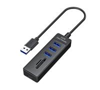 Maxtonser 1 pezzo porta multipla USB3.0 Hub con slot per schede SDTF 2 adattatori di trasferimento dati porta USB 2.0 per computer tablet