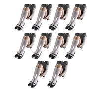 Maxtonser 10 paia di calzini traspiranti in velluto medio polpaccio design elastico tinta unita colori pastello pratici per l'uso quotidiano