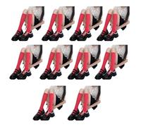 Maxtonser 10 paia di calzini traspiranti in velluto medio polpaccio design elastico tinta unita colori pastello pratici per l'uso quotidiano