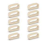 Maxtonser 10 pezzi Silicone Fastener Ring 18 mm / 20 mm / 22 mm Wristband Keeper Smartwatch Strap Retainer Holder Replacement Accessory, Retainer, Star Color (color stella), 18MM