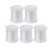 Maxtonser 100m/Roll Transparent Sewing Thread Clear Invisible Thread Nylon Monofilament Line for Jewelry Beading Quilting Sewing, Pull Line