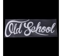 Maxtonser 19X7Cm Old School English Letter Decal Car Body Sticker Auto Finestra Paraurti Porta Decorazione Car Styling Sticker,Bianca