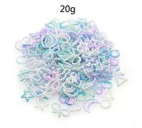 Maxtonser 20g Misto Luna Stella Riempimenti Resina ABS Perla Bow Cuore Flatback Resina Cabochon Shaker Pendenti Stampi Riempitivi Gioielli