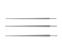 Maxtonser 3 perni di inserimento conici in acciaio da 14 G/16 G/18 G, per naso, orecchio, ombelico, labbro, sopracciglio