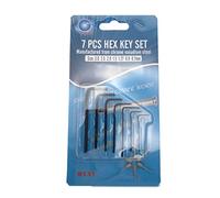 Maxtonser 7 pezzi 0.7Mm-3Mm Mini Esagonale Esagonale Allen per Chiave Set Chiave Cacciavite Tool Kit