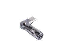 Maxtonser Adattatore da tipo C/USB a tipo C/USB ad angolo retto in alluminio a 90 gradi per fotocamere cuffie 60 W ricarica rapida trasferimento dati