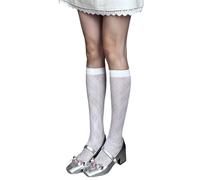 Maxtonser Anime Rhombic Pattern Over The Knee Socks Elastic Calf Stockings, for Women Soft Breathable Polyester Long Socks