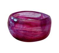 Maxtonser Bracciale rigido in acrilico con motivo geometrico, esagerato, accessorio per dichiarazione, struttura acrilica, adatto per donne