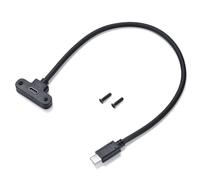 Maxtonser Cavo di prolunga USB 2.0 USB C maschio a femmina con foro per vite per montaggio a pannello, cavo di trasferimento dati da 30 cm/11,81 pollici, 480 Mbps
