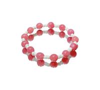 Maxtonser Collana alla moda con stella dopamina e braccialetto con perline arcobaleno caratteristica per le donne gioielli alla moda catena stratificata