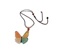 Maxtonser Collana con ciondolo a forma di farfalla con paillettes colorate, elegante ed estetica, gioiello alla moda da donna, vintage, etnico