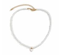 Maxtonser Collana da donna con ciondolo a forma di cuore multicolore fatta a mano alla moda