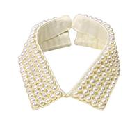 Maxtonser Collana girocollo da donna realizzata a mano con perle finte