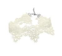 Maxtonser Collana girocollo in pizzo vintage con ciondolo alla moda lunghezza regolabile elegante collare per donna accessorio gioielli alla moda