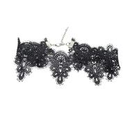 Maxtonser Collana girocollo in pizzo vintage con ciondolo alla moda lunghezza regolabile elegante collare per donna accessorio gioielli alla moda