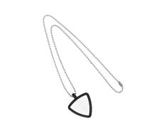 Maxtonser Collana in silicone per chitarra, ciondolo a forma di cuore, per basso, ukulele, musicisti, accessori