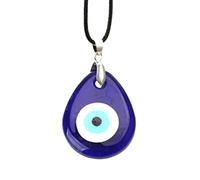 Maxtonser Collana Lucky Blue Eye per Collana con Ciondolo malocchio Turco per malocchio per Protezione e benedizione per Uomo Donna, Collana con Ciondolo
