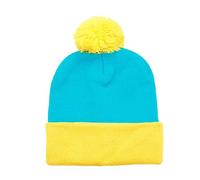 Maxtonser Contrast Color Knitted Brimless Hat with Soft Pompoms Winter Warm Acrylic Fiber Hat, for Women Men Christmas Gatheri
