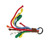 Maxtonser Cordino per telefono in corda arcobaleno elegante portachiavi in nylon per donna elegante ciondolo per borsa accessorio fatto a mano per borsa