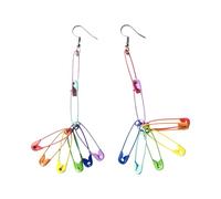 Maxtonser Creative Edgy Earrings in Vibrant Multicolor, for Fashionable Party And Daily Wear Lightweight Alloy Ear Hooks