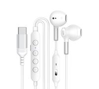 Maxtonser Cuffie con Cavo da Gioco Tipo C per Un Nemico, White | Cuffie premium con cavo auricolare che offrono un suono chiaro, leggerezza, comfort, compatibilità per un uso