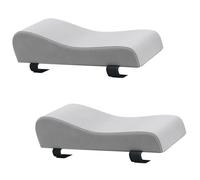 Maxtonser Cuscini per braccioli in memory foam, con cinghie regolabili, per sedie da gioco da ufficio, lavabili, rimovibili, 2 pezzi