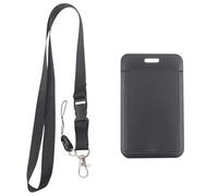 Maxtonser Custodia per carte verticale resistente all'acqua con cordino per collo rimovibile per accessori portachiavi badge