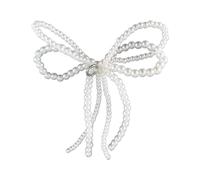 Maxtonser Elegante ciondolo a forma di fiocco con perle per la creazione di gioielli fai da te, portachiavi, collane, orecchini, fibbia per scarpe, accessori ornamentali