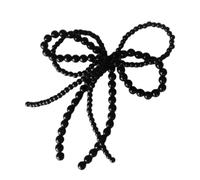 Maxtonser Elegante ciondolo a forma di fiocco con perle per la creazione di gioielli fai da te, portachiavi, collane, orecchini, fibbia per scarpe, accessori ornamentali