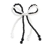 Maxtonser Elegante ciondolo a forma di fiocco con perle per la creazione di gioielli fai da te, portachiavi, collane, orecchini, fibbia per scarpe, accessori ornamentali