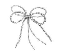 Maxtonser Elegante ciondolo a forma di fiocco con perle per la creazione di gioielli fai da te, portachiavi, collane, orecchini, fibbia per scarpe, accessori ornamentali