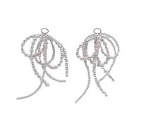 Maxtonser Elegante ciondolo a forma di fiocco di perle per la creazione di gioielli con fibbia per scarpe ornamento fai da te portachiavi collana orecchini accessori