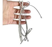 Maxtonser Elegante collana con ciondolo a forma di fiocco a doppio strato, elegante collana con delicato ciondolo Bownot impilabile