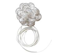 Maxtonser Elegante collana con strass scintillanti, sofisticata collana con ciondolo a forma di fiore, elegante e scintillante ornamento per il collo